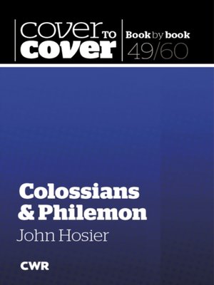 cover image of Colossians & Philemon
